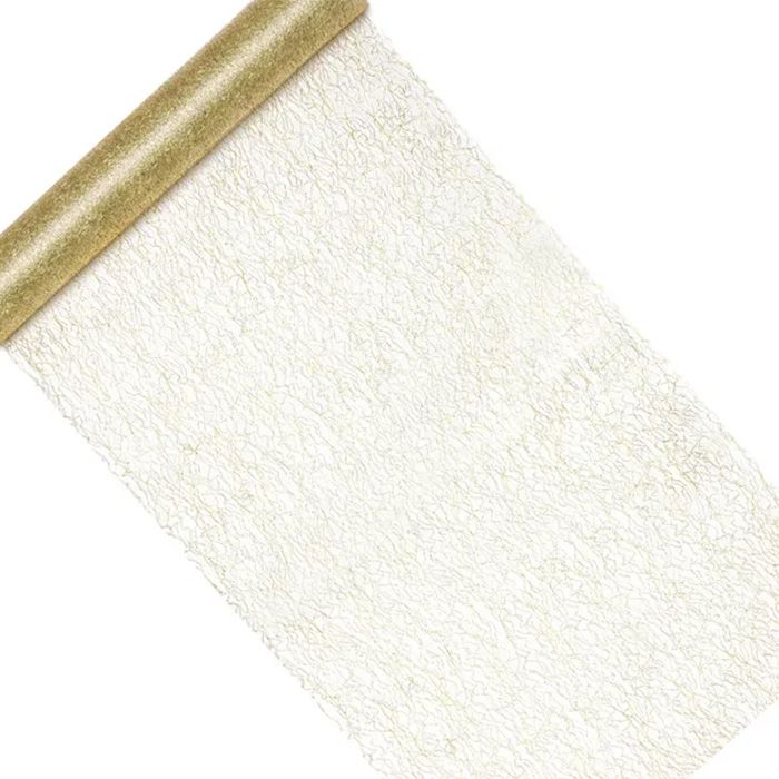 Tischläufer in Gold - 9 Meter