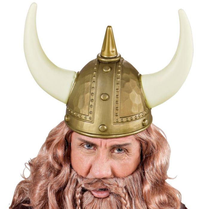 Wikingerhelm mit Spitze und Hörnern