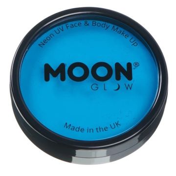 Neon UV Gesichts- und Körpermalfarbe Intensiv Blau 36 g Moon Creations