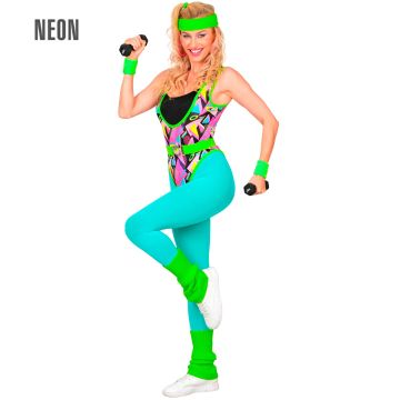 80er Aerobic-Kostüm für Damen