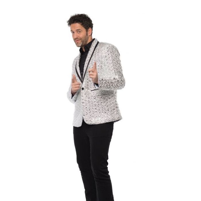 Silberner Blazer für Männer