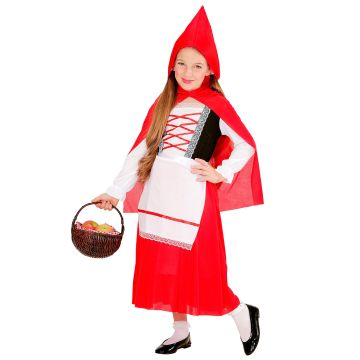 Rotkäppchen Kostüm mit Unterkleid für Mädchen