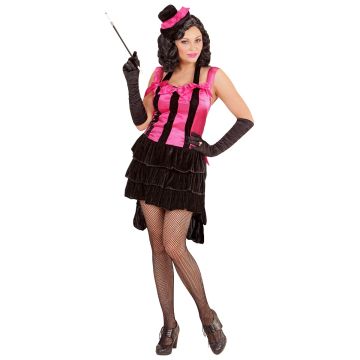 Burlesque Diva Kostüm mit Mini-Zylinderhut