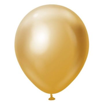 Ballons Chrome Gold 22 cm 100x