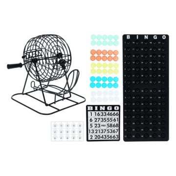 Bingo-Spiel m. Rad und 170 Teilen