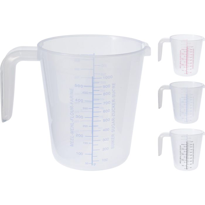 Transparenter Messbecher mit Griff 1 Liter