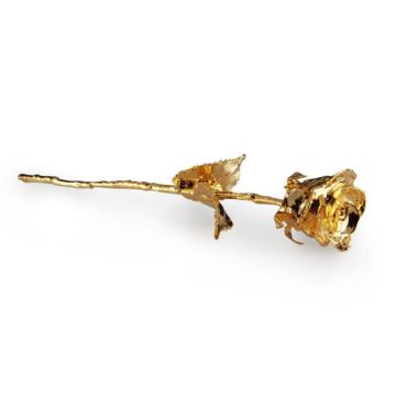 24K Goldrose 28 cm inkl. schwarzer Geschenkbox