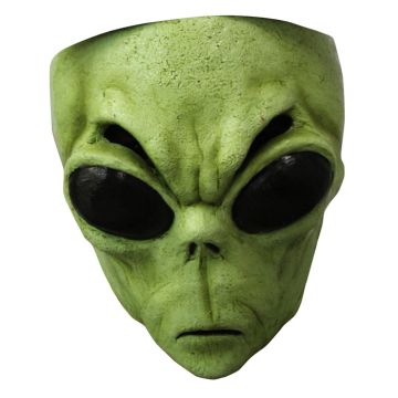 Grüne Alienmaske