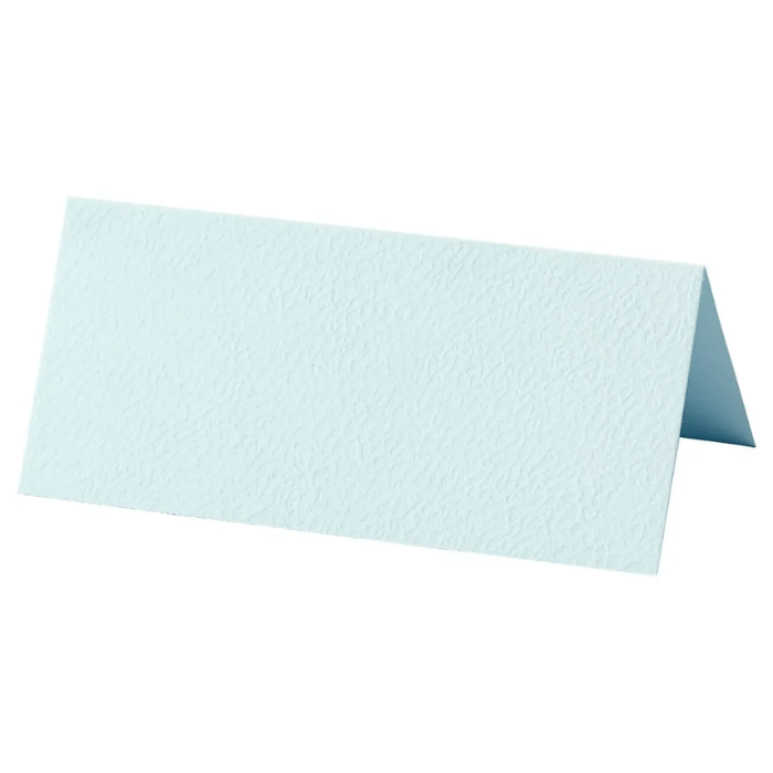 Hellblaue Tischkarten 20x - 9x4 cm