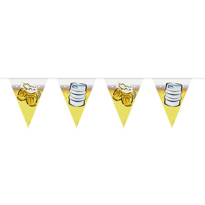 Oktoberfest Flaggen-Girlande Mit Biermotiven - 6 m