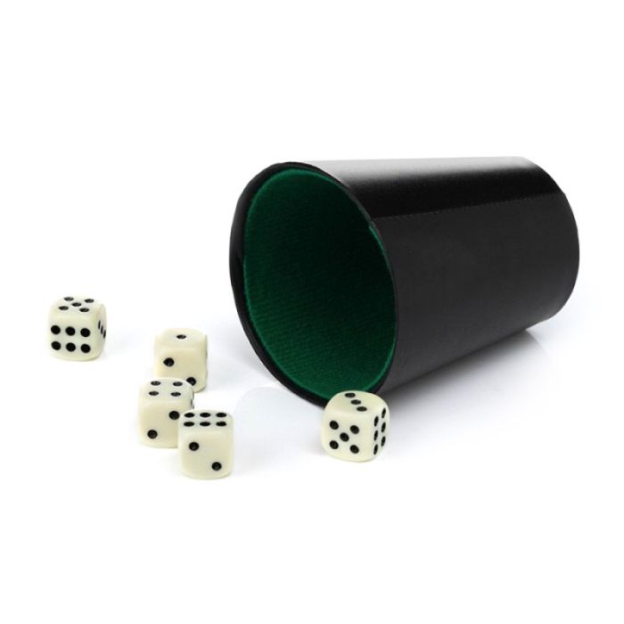 Würfelset 20x mit Bechern und Würfeln
