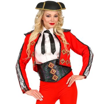 Matadorkostüm mit Jacke und Gürtel für Damen