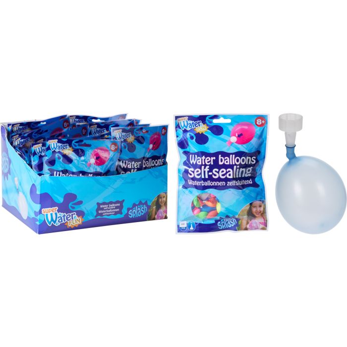Selbstschließende Wasserballons, 100 Stk. mit Fülldüse