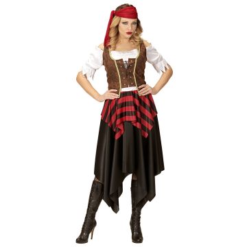 Elegantes Piratenkostüm mit Korsett für Damen