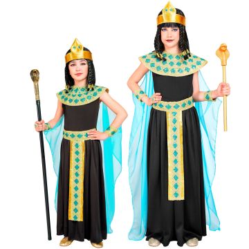 Cleopatra-Kostüm in Schwarz für Mädchen