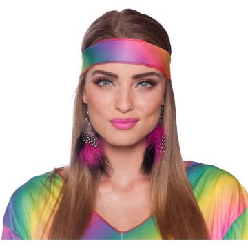 Hippie Federohrringe