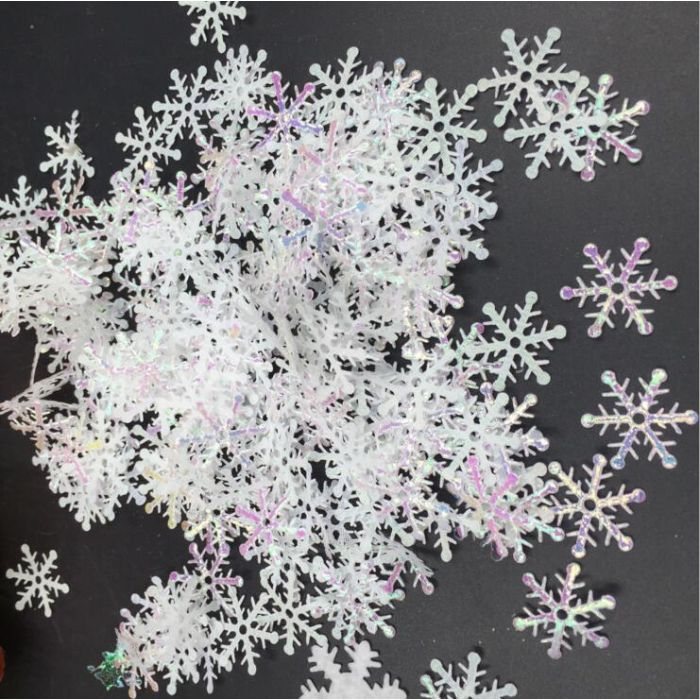 Schneeflocken-Konfetti kristall Perlmutt 300x 2 cm