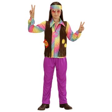 Hippie-Set mit Weste, Hose und Stirnband