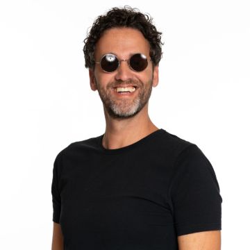 Runde Lennon-Sonnenbrillen braun - Einheitsgröße