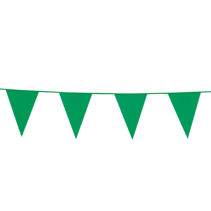 Grüne Flagguirlande 20 x 30 cm - 10 m